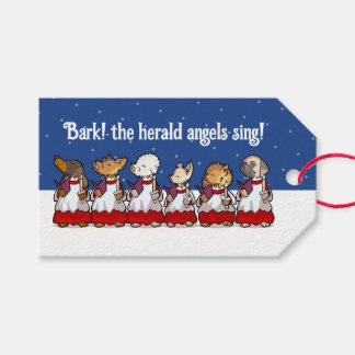 Funny Carol Singing Dogs Christmas Pug Pomeranian Geschenkanhänger