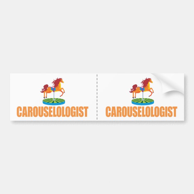 Funny Carousel Autoaufkleber (Vorne)