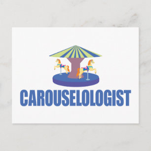 Funny Carousel Postkarte