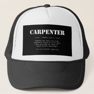 Funny Carpenter Geschenk - Wörterbuchdefinition Truckerkappe