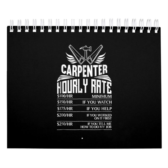 Funny Carpenter Holzbearbeitung Großes Geschenk Va Kalender (Titelbild)