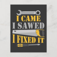 Funny Carpenter Saw Handyman Workshop Tools