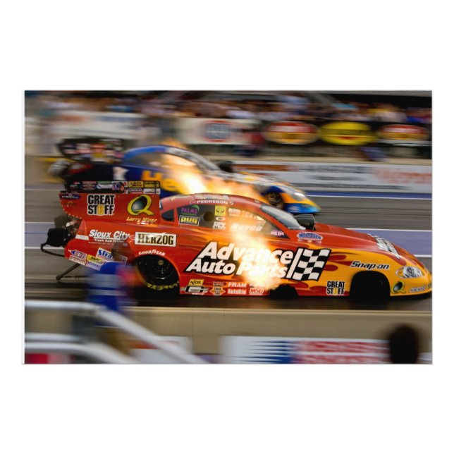 Funny Cars Drag Racing Fotodruck (Vorne)
