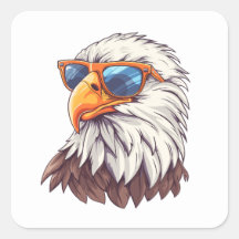 Funny Cartoon Adler mit Sonnenbrille