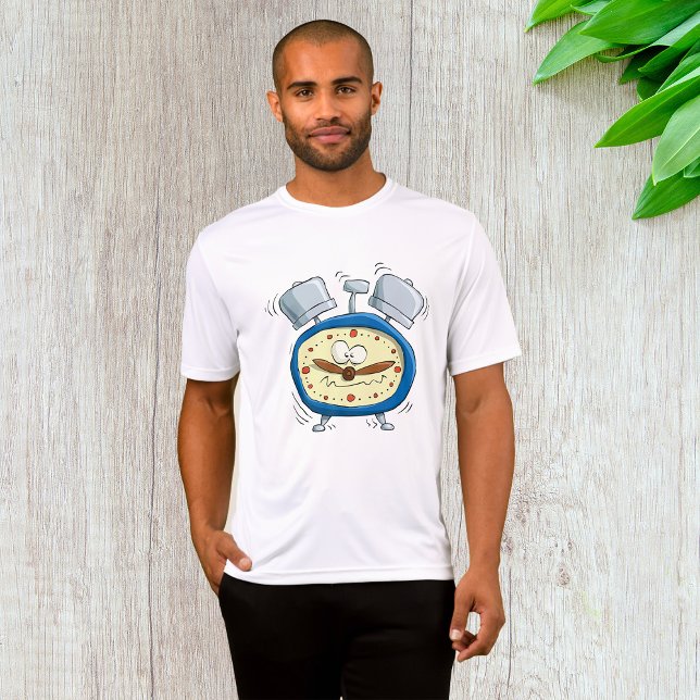 Funny Cartoon Alarm Uhr Quirky Weckte auf T-Shirt (Von Creator hochgeladen)