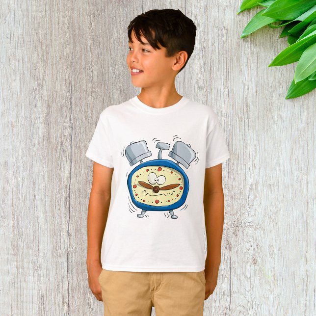 Funny Cartoon Alarm Uhr Quirky Weckte auf T-Shirt (Von Creator hochgeladen)