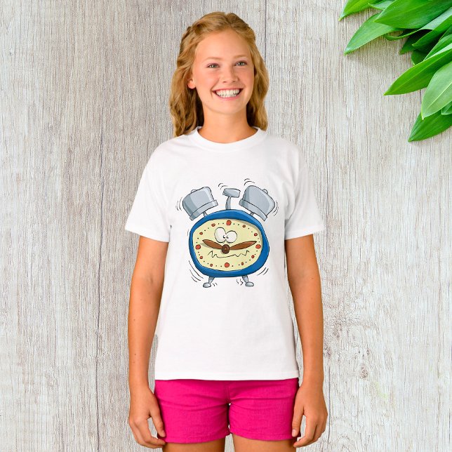 Funny Cartoon Alarm Uhr Quirky Weckte auf T-Shirt (Von Creator hochgeladen)