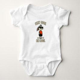 Funny Cartoon Animal Graphic T-Shirt Baby Strampler