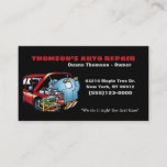 Funny Cartoon Automotive Mechanical Auto Visitenkarte<br><div class="desc">Funny Cartoon Automotive Mechanic Auto Business Card. Passen Sie dies mit Ihren eigenen Geschäftsinformationen an,  um es zu Ihrem eigenen zu machen! Ideal,  um einen unvergesslichen Eindruck verlassen.</div>