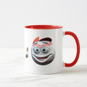Funny Cartoon Baseball mit Bat Tasse