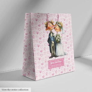 Funny Cartoon Brautbäckertasche Mittlere Geschenktüte