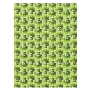Funny Cartoon Broccoli Pattern Tableclout Tischdecke