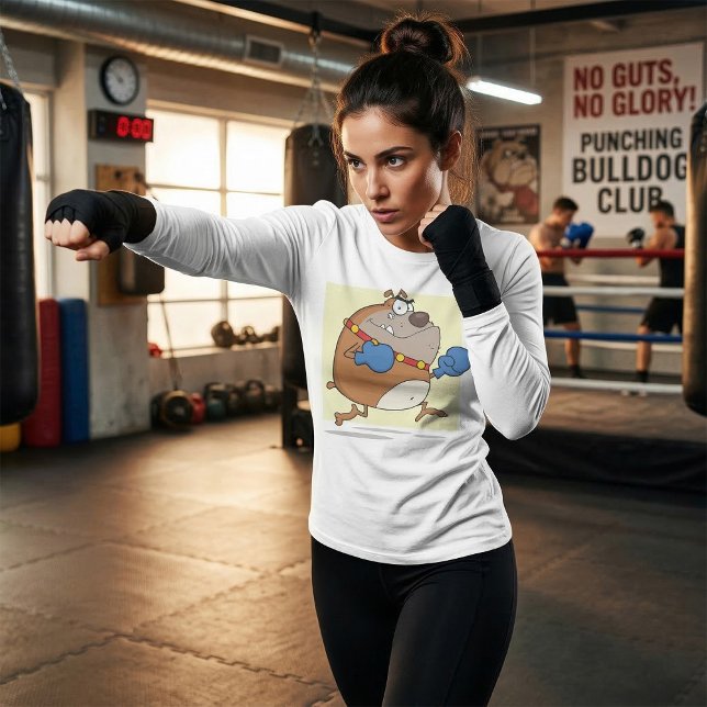 Funny Cartoon Bulldog Boxer Dog T-Shirt (Von Creator hochgeladen)