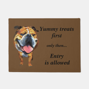 Funny Cartoon Bulldog Doormat Fußmatte
