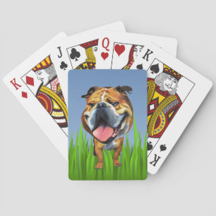 Funny Cartoon Bulldog Playing Cards Spielkarten
