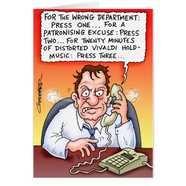 Funny Cartoon Card by Clive Goddard (Vorne)