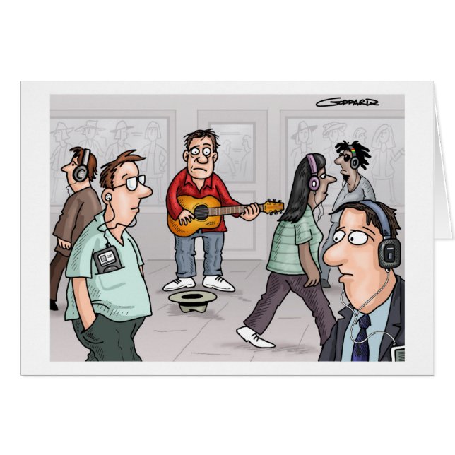 Funny Cartoon Card by Clive Goddard (Vorderseite (Horizontal))