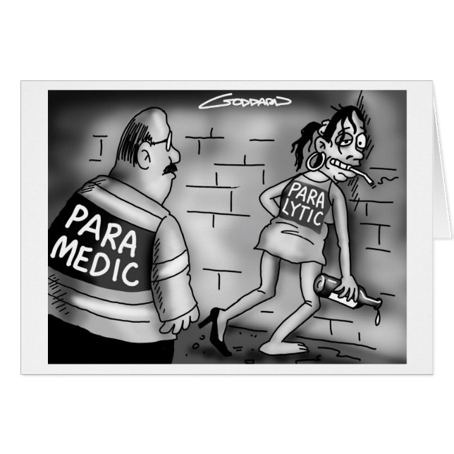 Funny Cartoon Card by Clive Goddard (Vorderseite (Horizontal))