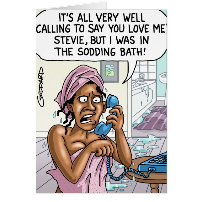 Funny Cartoon Card by Clive Goddard (Vorne)