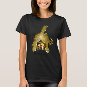 Funny Cartoon Cat Meow geht's? T-Shirt