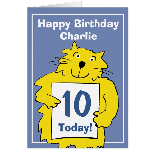 Funny Cartoon Cat to Personalisierung (Vorne)