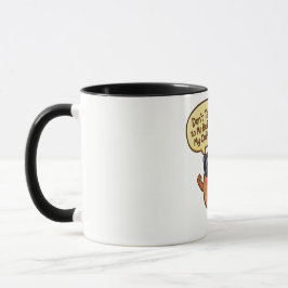 Funny Cartoon Coffee Bean "Don't Talk to Me" Mug Tasse
