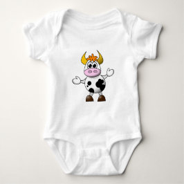 Funny Cartoon Cow Baby Strampler