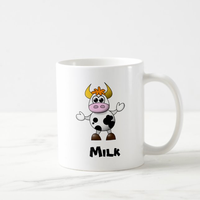 Funny Cartoon Cow Tasse (Rechts)