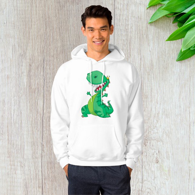 Funny Cartoon Dinosaur Roaring T-Rex Hoodie (Von Creator hochgeladen)