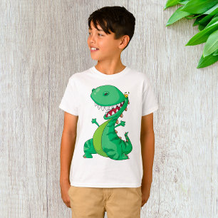 Funny Cartoon Dinosaur Roaring T-Rex T-Shirt
