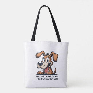 Funny Cartoon Dog Butler Quote