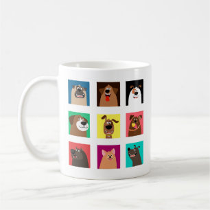 Funny Cartoon Dogs Kaffeetasse