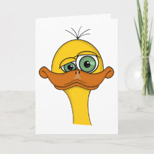 Funny Cartoon Duck Karte