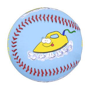 Funny Cartoon Eisen Wäsche Illustration Baseball