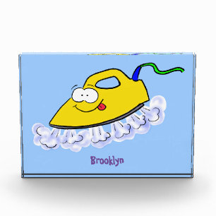 Funny Cartoon Eisen Wäsche Illustration Fotoblock