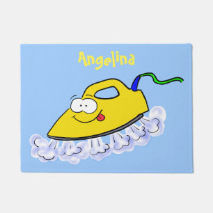 Funny Cartoon Eisen Wäsche Illustration Fußmatte