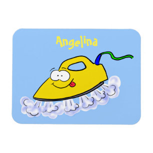 Funny Cartoon Eisen Wäsche Illustration Magnet