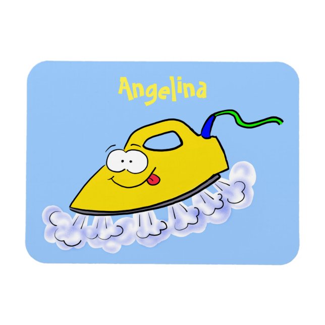 Funny Cartoon Eisen Wäsche Illustration Magnet (Horizontal)
