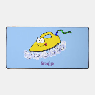 Funny Cartoon Eisen Wäsche Illustration Schreibtischunterlage