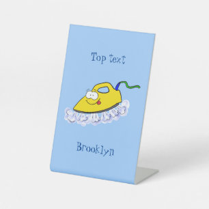 Funny Cartoon Eisen Wäsche Illustration Sockelschild