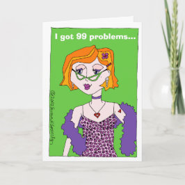 Funny Cartoon erhält Hysterectomic Card Karte