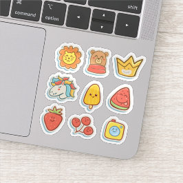 Funny Cartoon farbiger Aufkleber Set