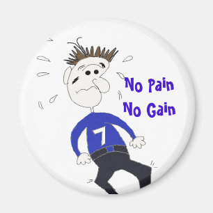 Funny Cartoon Fitness Magnet