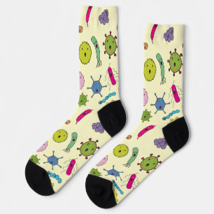 Funny Cartoon Germ Socken