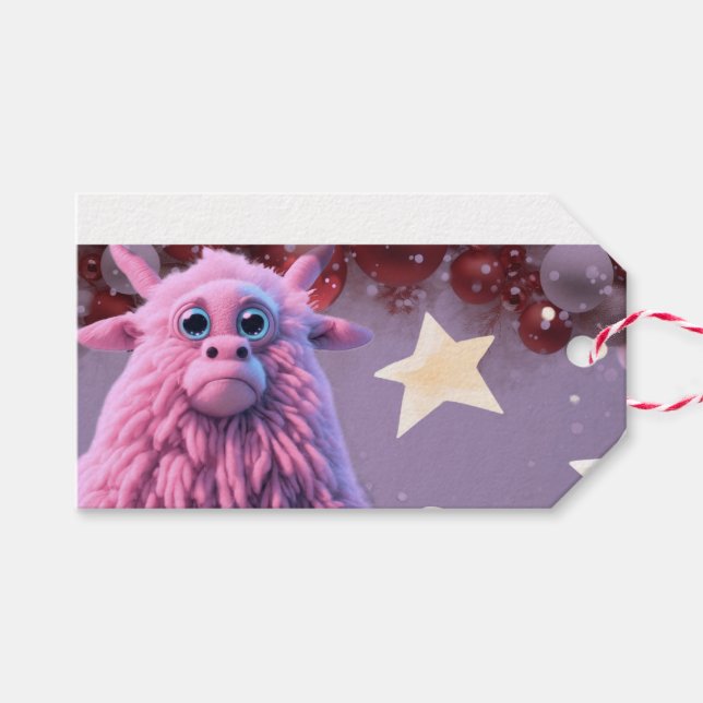 Funny Cartoon Geschenkanhänger (Vorderseite (Horizontal))