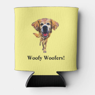 Funny Cartoon Golden Retriever Can Cooler Dosenkühler