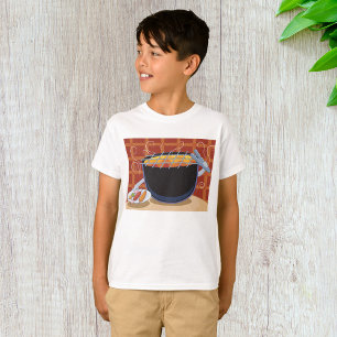 Funny Cartoon GRILLEN Grill mit Tongs und Skewers T-Shirt