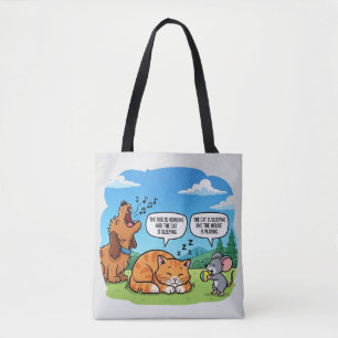 Funny Cartoon Hund, Katze und Maus