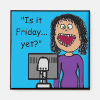 Funny Cartoon Klerikaler Büro Humor