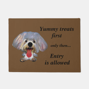 Funny Cartoon Maltese Doormat Fußmatte